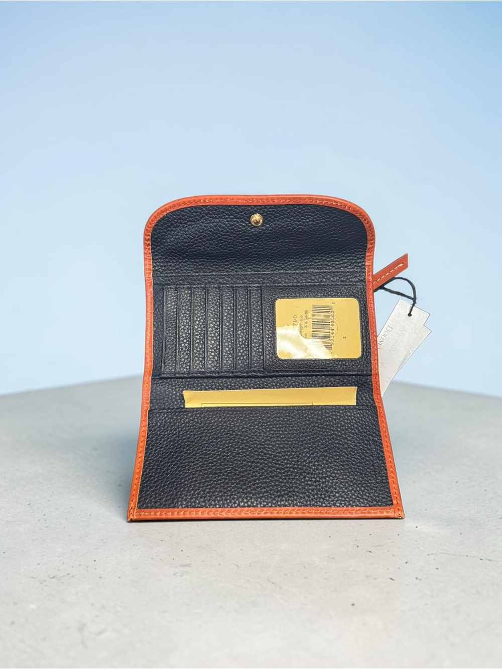 Dooney & Bourke Pebble Grain Continental Clutch Wallet in Navy NIB - Picture 2 of 5